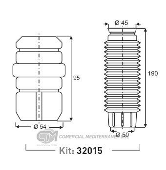 KIT DE SUSPENSION JAIME SERRAT DEL. FIAT STILO (03-11)