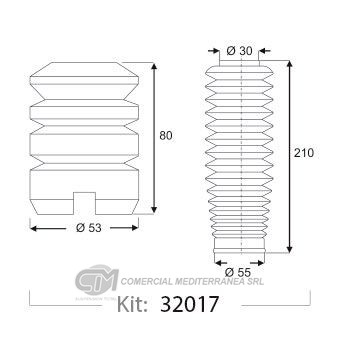 KIT DE SUSPENSION JAIME SERRAT DEL. FORD COURRIER (97-11)- KA 1.0 (97