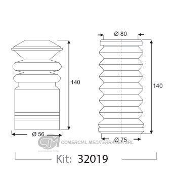 KIT DE SUSPENSION JAIME SERRAT TRAS. FORD ESCORT (94...)