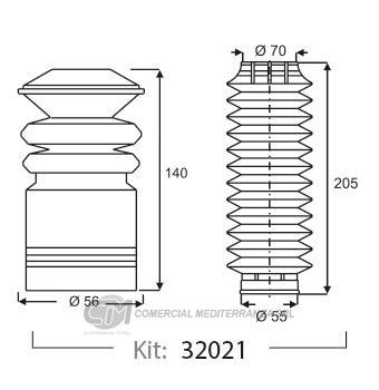 KIT DE SUSPENSION JAIME SERRAT TRAS. FORD ESCORT (97..)
