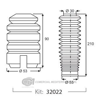 KIT DE SUSPENSION JAIME SERRAT DEL. FORD FIESTA (01...) - KA 1.3 (97