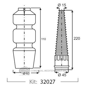 KIT DE SUSPENSION JAIME SERRAT DEL. RENAULT SCENIC (98-02) - SCENIC I