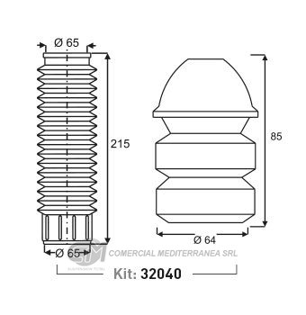 KIT DE SUSPENSION JAIME SERRAT TRAS. FIAT TEMPRA 8V (92-98)