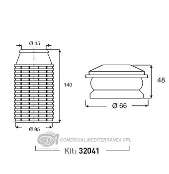KIT DE SUSPENSION JAIME SERRAT DEL. CHEVROLET MONZA (..89) - ASTRA (98