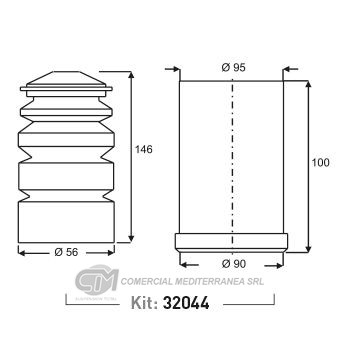 KIT DE SUSPENSION JAIME SERRAT TRAS. VOLKSWAGEN GOLF (94-99)