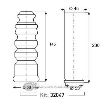 KIT DE SUSPENSION JAIME SERRAT TRAS. VOLKSWAGEN GOLF (00...) / AUDI A