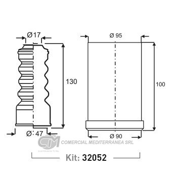 KIT DE SUSPENSION JAIME SERRAT TRAS . VOLKSWAGEN CADDY (96-09) - POL