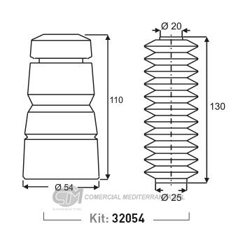 KIT DE SUSPENSION JAIME SERRAT TRAS. VOLKSWAGEN CARAT (90-92)-GACEL (