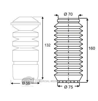 KIT DE SUSPENSION JAIME SERRAT TRAS. VOLKSWAGEN GOL COUNTRY (..02)
