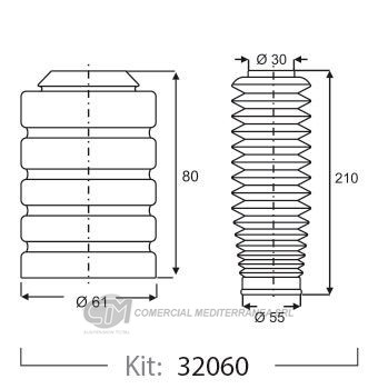 KIT DE SUSPENSION JAIME SERRAT DEL. FORD MONDEO (94-12)