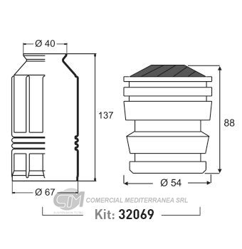 KIT DE SUSPENSION JAIME SERRAT DEL. FIAT MAREA 2.4 (98-07)