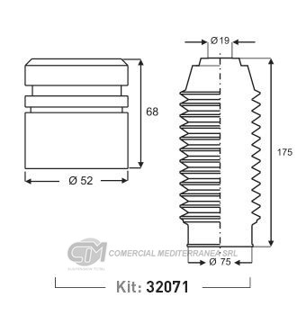 KIT DE SUSPENSION JAIME SERRAT DEL. CHEVROLET VECTRA (...96)