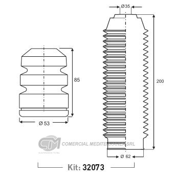 KIT DE SUSPENSION JAIME SERRAT TRAS. HYUNDAI TUCSON (05..) - SANTA F