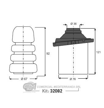 KIT DE SUSPENSION JAIME SERRAT DEL. CHEVROLET- CORSA 2 (02-11) MERIV