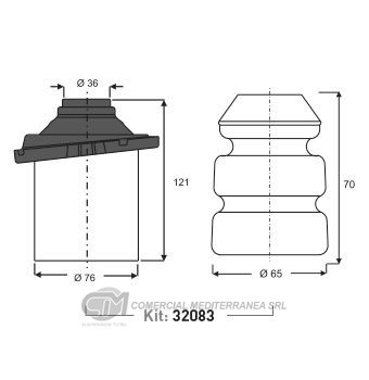 KIT DE SUSPENSION JAIME SERRAT DEL. CHEVROLET- MERIVA (03-13) - CORSA