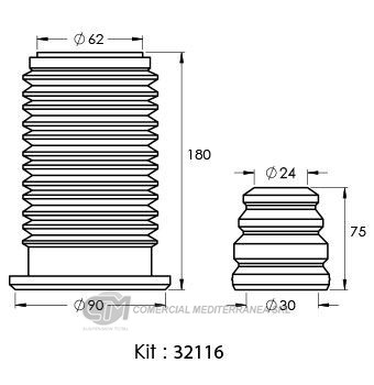 KIT DE SUSPENSION JAIME SERRAT DELANTERO FIAT UNO (10-12)