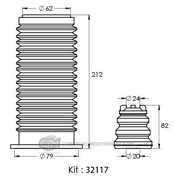 KIT DE SUSPENSION JAIME SERRAT DELANTERO FIAT NOVO UNO (13..) - PALIO