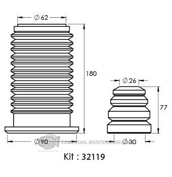 KIT DE SUSPENSION JAIME SERRAT DELANTERO FIAT LINEA (08..)