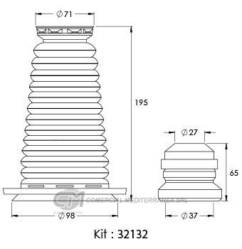 KIT DE SUSPENSION JAIME SERRAT DELANTERO JEEP RENEGA(15...)
