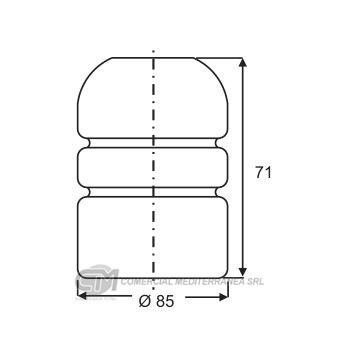 TOPES DE SUSPENSION JAIME SERRAT DEL. CITROEN JUMPER (96..) / FIAT DUCA
