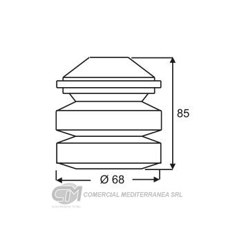 TOPES DE SUSPENSION JAIME SERRAT DEL. FIAT TEMPRA (92-98)