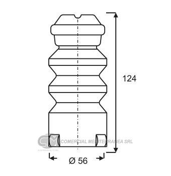 TOPES DE SUSPENSION JAIME SERRAT TRAS. VOLKSWAGEN FOX -CROSSFOX-SURAN (
