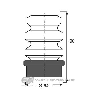 TOPES DE SUSPENSION JAIME SERRAT DEL. VOLKSWAGEN POLO (00-02) / SEAT IB