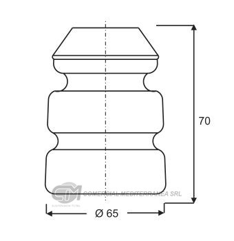 TOPES DE SUSPENSION JAIME SERRAT DEL. CHEVROLET MERIVA S/ABS (03-13)