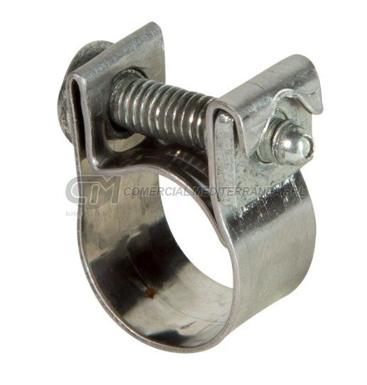 ABRAZADERA TORNILLO Y TUERCA AC.INOX. AN. 9MM 13-15