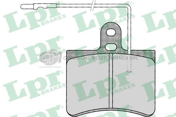 PASTILLA DE FRENO LPR CITROEN GS 1200 - C-22/25/35(TODOS) / OLTCIT 79/94 DEL.