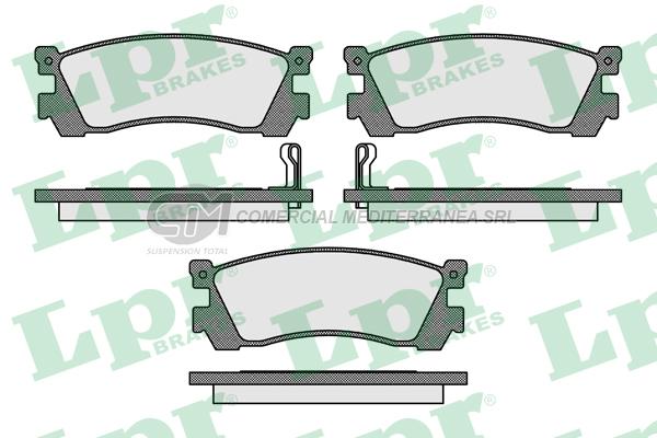 PASTILLA DE FRENO LPR MAZDA 929 88/94  TRAS.