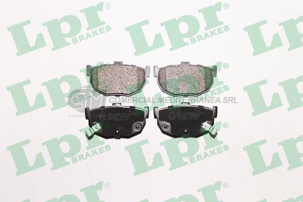 PASTILLA DE FRENO LPR HYUNDAI ELANTRA NISSAN MAXIMA-PATHFINDER 90/95 TRAS.