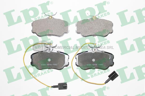 PASTILLA DE FRENO LPR ALFA ROMEO 164 (MOTOR CHICO) 90/94 DEL.