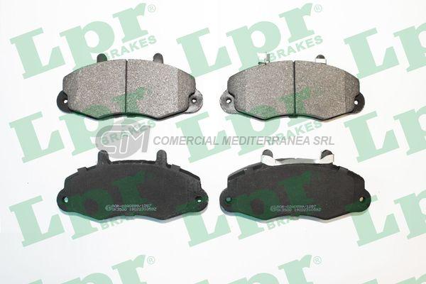 PASTILLA DE FRENO LPR FORD TRANSIT 80-100 ROD.14 C/CHAPA SENSORA 99/ DEL.