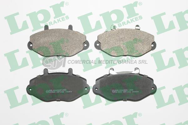 PASTILLA DE FRENO LPR FORD TRANSIT 150-190 ROD. 15 C/CHAPA SENSORA 99/ DEL.