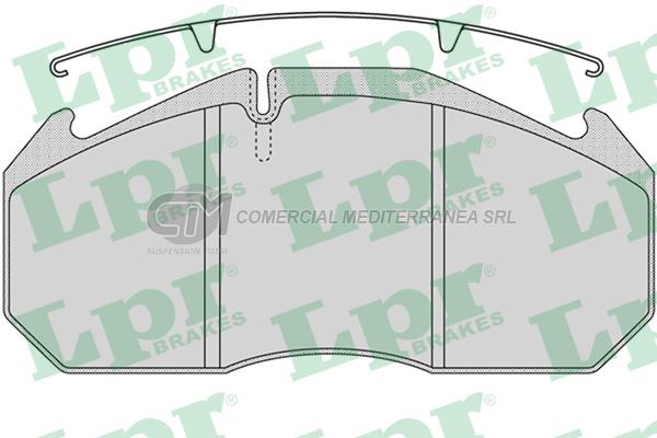 PASTILLA DE FRENO LPR EL DETALLE OMNIBUS OA-105/IVECO/ RENAULT 97/ DEL.