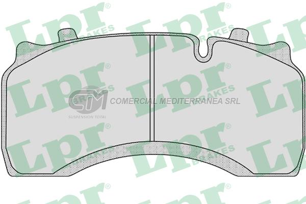 PASTILLA DE FRENO LPR RENAULT MIDLUM 4X2 - DAF LF 55 01/  DEL.