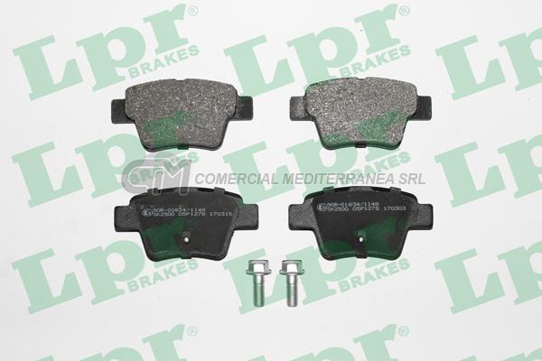 PASTILLA DE FRENO LPR CITROEN C4-PICASSO /PEUGEOT 307 04/  TRAS.