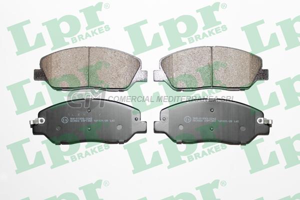 PASTILLA DE FRENO LPR HYUNDAI SANTA FE II - KIA CARNIVAL III 06/  DEL.