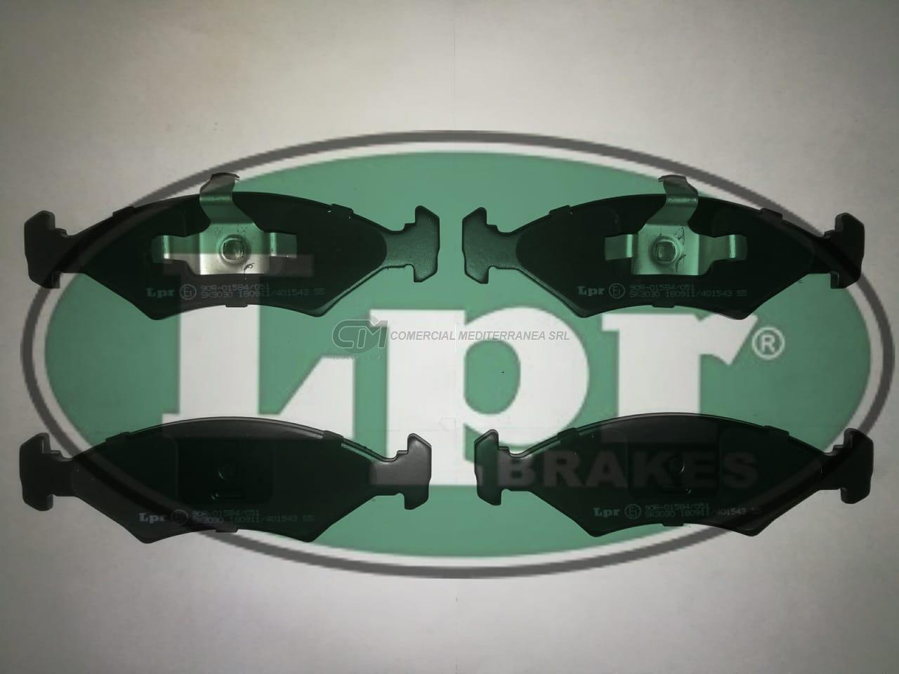 PASTILLA DE FRENO LPR FORD FIESTA / COURIER 09/.. DEL.