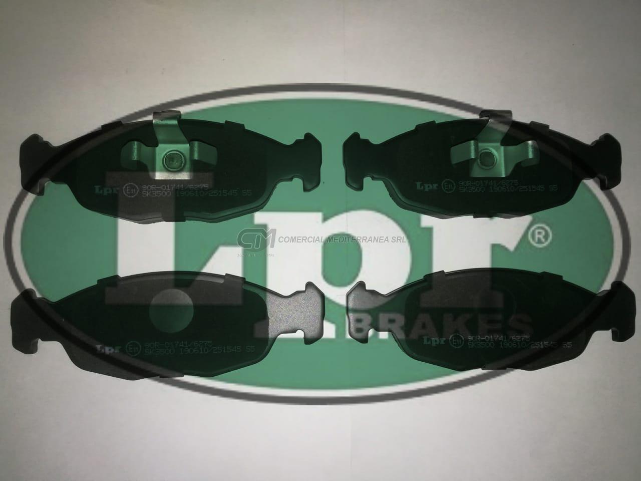 PASTILLA DE FRENO LPR CHEVROLET AGILE 1.4/CORSA/ CELTA 10/.. DEL.
