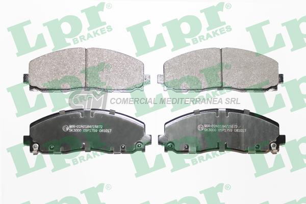 PASTILLA DE FRENO LPR DODGE JOURNEY 4X4 2013> DEL.