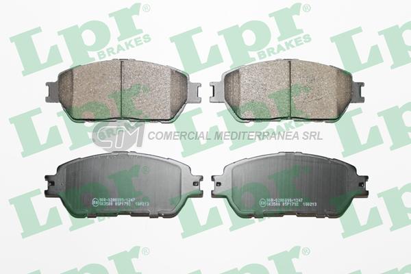 PASTILLA DE FRENO LPR TOYOTA CAMRY 2.4 - 3.0 2001/.. DEL.