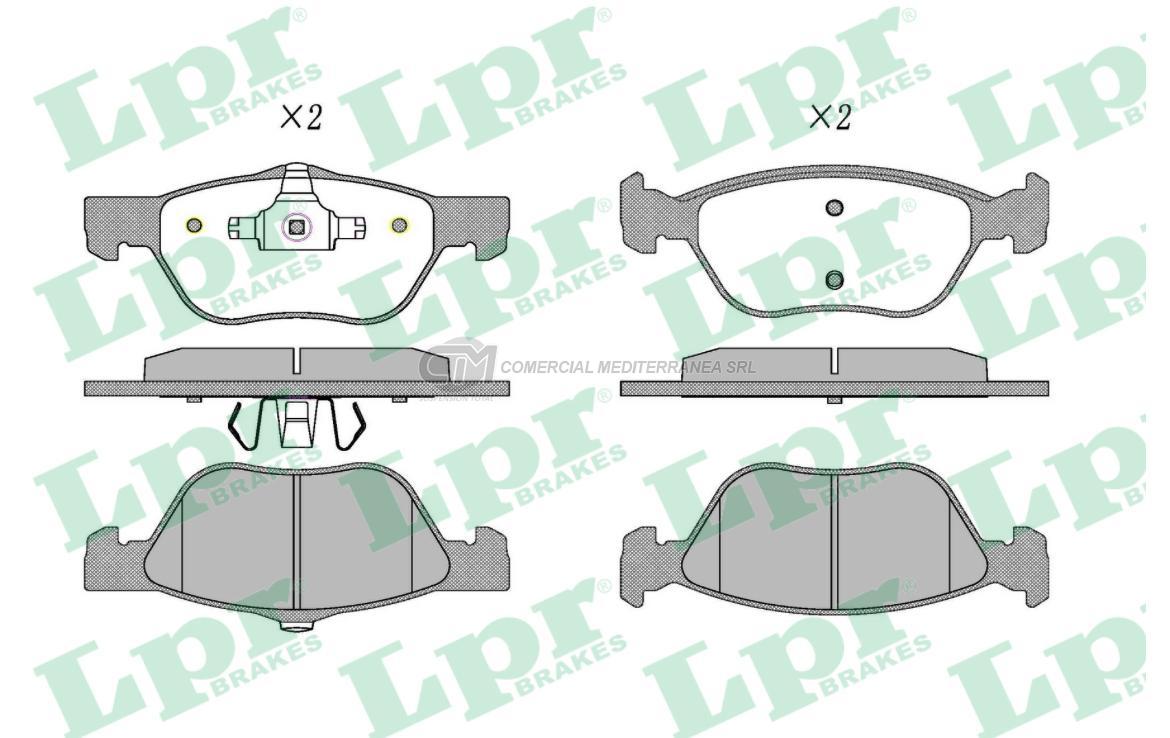 PASTILLA DE FRENO LPR IDEA ADVENTURE 1.8 10/..  PALIO ADVENTURE LOCKER DEL.