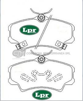 PASTILLA DE FRENO LPR HONDA CIVIC  DEL.