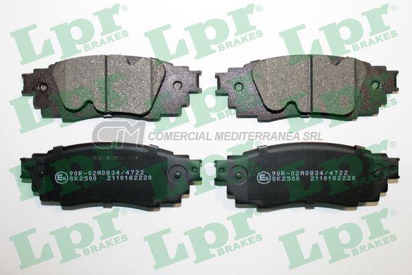PASTILLA DE FRENO LPR DAIHATSU ALTIS II 2.5 HB 17/.. TOYOTA AVALON 18/.. TRAS.