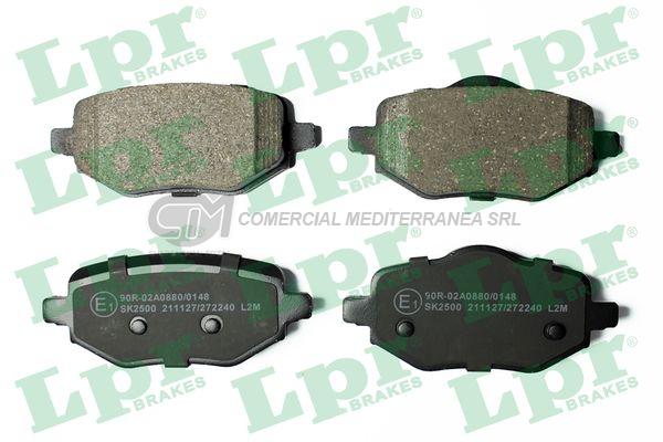PASTILLA DE FRENO LPR PEUGEOT 208 - 2008 19/..  C4 20/.. DS3 2018/.. TRAS.