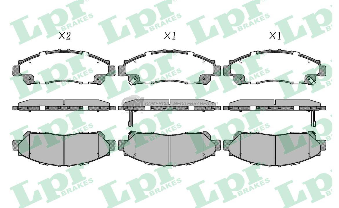PASTILLA DE FRENO LPR HONDA PILOT / TOYOTA HIACE 2.8 19/.. DEL.