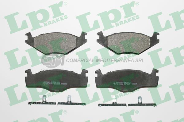 PASTILLA DE FRENO LPR SEAT CORDOBA-TOLEDO/VOLKSWAGEN POLO 90/97 DEL.