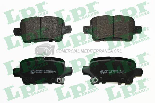 PASTILLA DE FRENO LPR CHEVROLET EQUINOX 1.5T 18/.. TRAS.